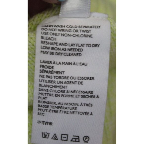 NWT Anthropologie Emily Puff-Sleeved Sweater Size XS Yellow Knit Back Bow - Picture 5 of 5